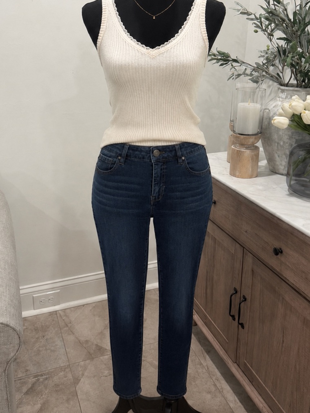 Liverpool Women’s Skinny Jeans in Dark Blue Size 8